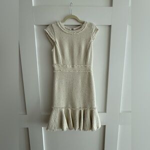 Rebecca Taylor Cream Knit Women’s Dress - size 2
